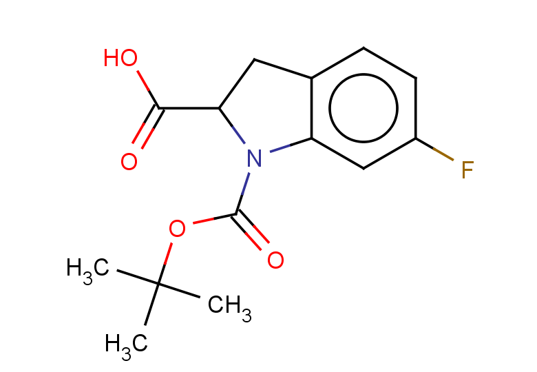 1-[(tert-butoxy)carbonyl]-6-fluoro-2,3-dihydro-1H-indole-2-carboxylic acid