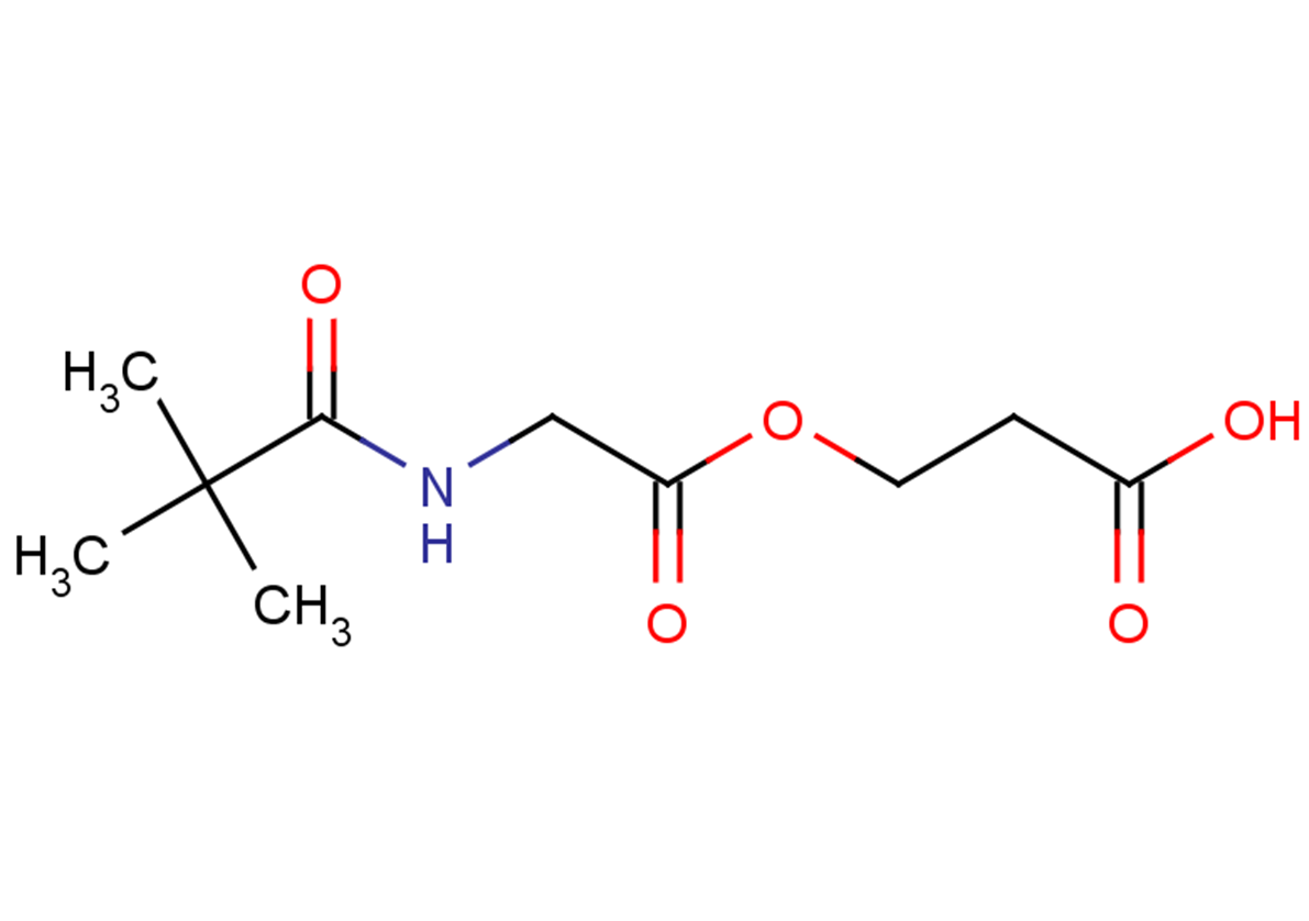 3-{[2-(2,2-dimethylpropanamido)acetyl]oxy}propanoic acid