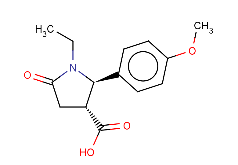 (2R,3R)-1-ethyl-2-(4-methoxyphenyl)-5-oxopyrrolidine-3-carboxylic acid