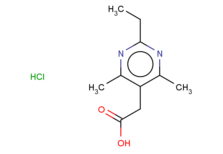 2-(2-ethyl-4,6-dimethylpyrimidin-5-yl)acetic acid hydrochloride