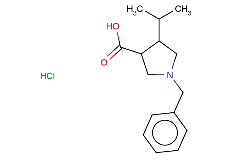 1-benzyl-4-(propan-2-yl)pyrrolidine-3-carboxylic acid hydrochloride