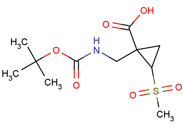 1-({[(tert-butoxy)carbonyl]amino}methyl)-2-methanesulfonylcyclopropane-1-carboxylic acid