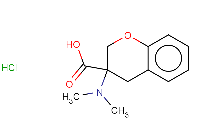 3-(dimethylamino)-3,4-dihydro-2H-1-benzopyran-3-carboxylic acid hydrochloride