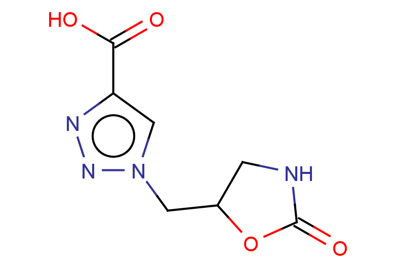 1-[(2-oxo-1,3-oxazolidin-5-yl)methyl]-1H-1,2,3-triazole-4-carboxylic acid