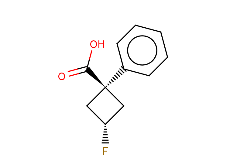 3-fluoro-1-phenylcyclobutane-1-carboxylic acid, cis