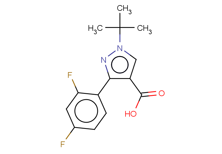 1-tert-butyl-3-(2,4-difluorophenyl)-1H-pyrazole-4-carboxylic acid
