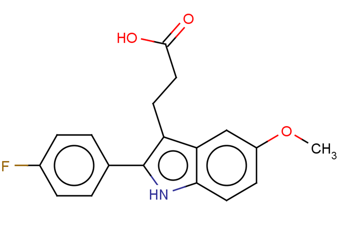 3-[2-(4-fluorophenyl)-5-methoxy-1H-indol-3-yl]propanoic acid