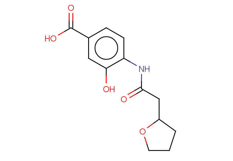 3-hydroxy-4-[2-(oxolan-2-yl)acetamido]benzoic acid