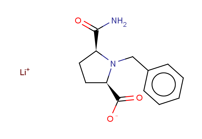 rac-lithium(1+) ion (2R,5S)-1-benzyl-5-carbamoylpyrrolidine-2-carboxylate, cis