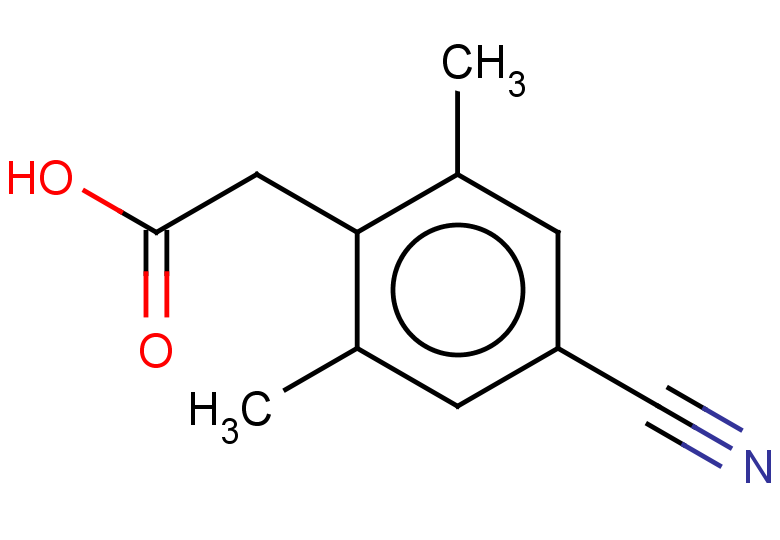 2-(4-cyano-2,6-dimethylphenyl)acetic acid