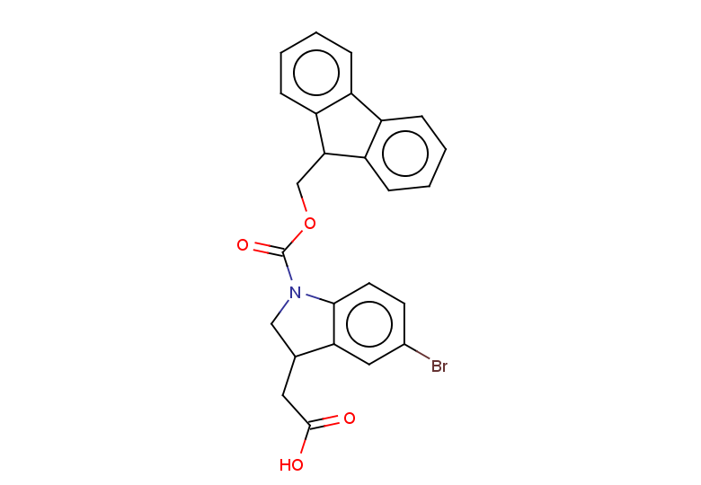 2-(5-bromo-1-{[(9H-fluoren-9-yl)methoxy]carbonyl}-2,3-dihydro-1H-indol-3-yl)acetic acid