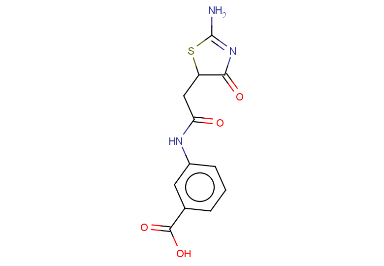 3-[2-(2-amino-4-oxo-4,5-dihydro-1,3-thiazol-5-yl)acetamido]benzoic acid