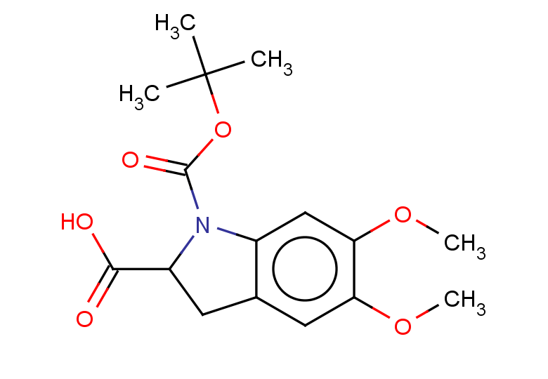 1-[(tert-butoxy)carbonyl]-5,6-dimethoxy-2,3-dihydro-1H-indole-2-carboxylic acid