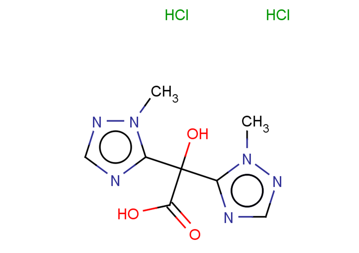 2-hydroxy-2,2-bis(1-methyl-1H-1,2,4-triazol-5-yl)acetic acid dihydrochloride