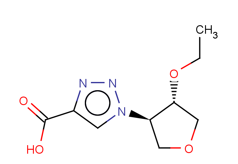 rac-1-[(3R,4S)-4-ethoxyoxolan-3-yl]-1H-1,2,3-triazole-4-carboxylic acid, trans
