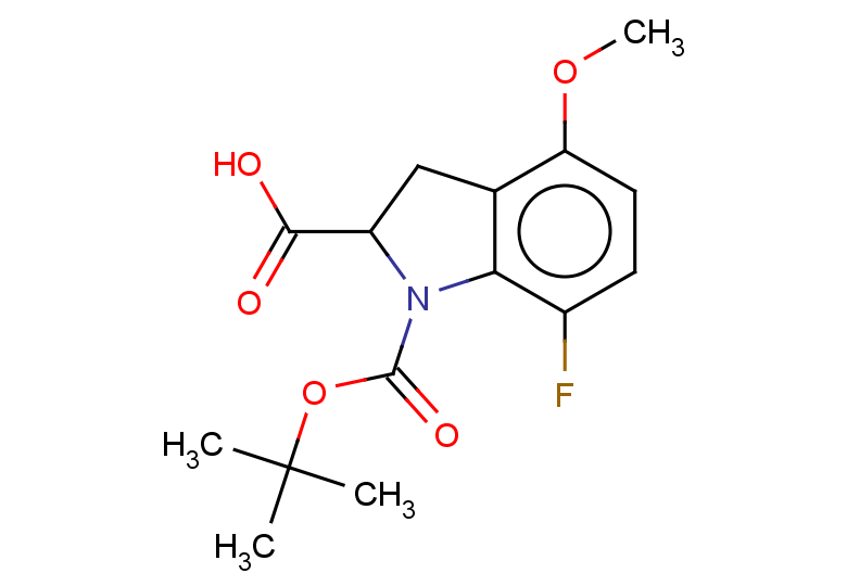 1-[(tert-butoxy)carbonyl]-7-fluoro-4-methoxy-2,3-dihydro-1H-indole-2-carboxylic acid