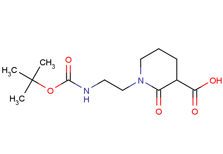 1-(2-{[(tert-butoxy)carbonyl]amino}ethyl)-2-oxopiperidine-3-carboxylic acid