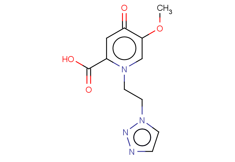 5-methoxy-4-oxo-1-[2-(1H-1,2,3-triazol-1-yl)ethyl]-1,4-dihydropyridine-2-carboxylic acid