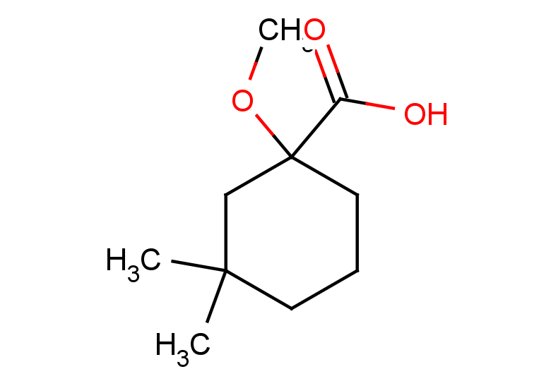 1-methoxy-3,3-dimethylcyclohexane-1-carboxylic acid