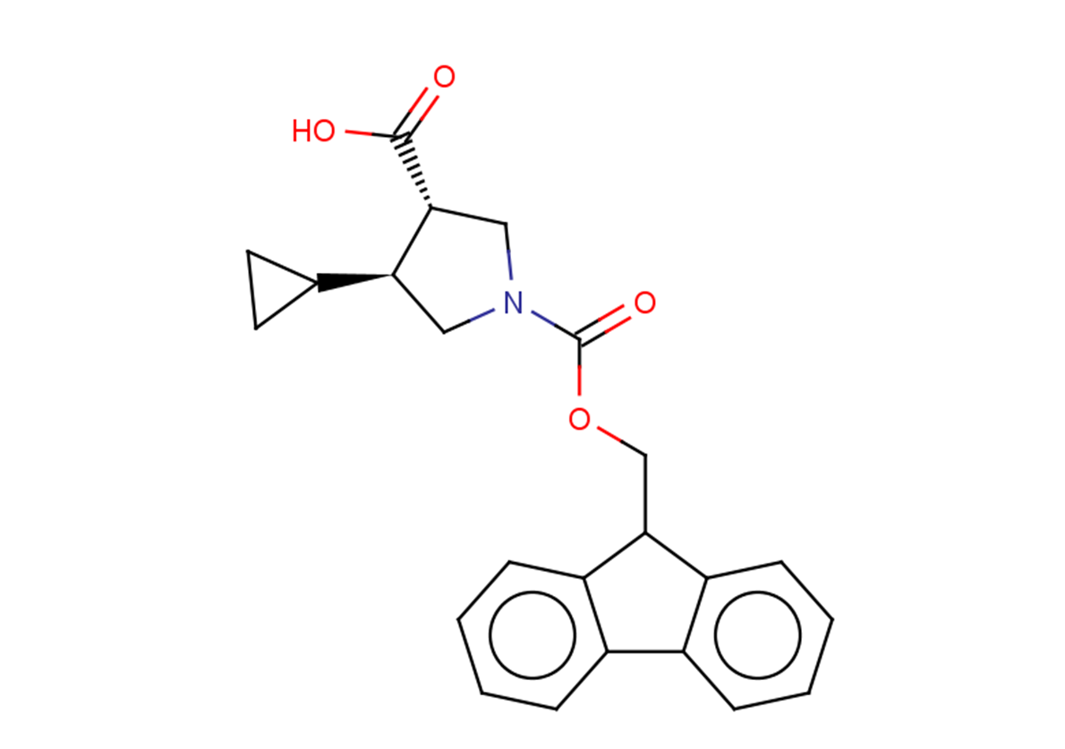 rac-(3R,4R)-4-cyclopropyl-1-{[(9H-fluoren-9-yl)methoxy]carbonyl}pyrrolidine-3-carboxylic acid, trans