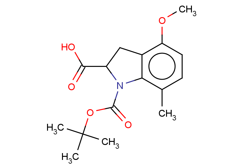 1-[(tert-butoxy)carbonyl]-4-methoxy-7-methyl-2,3-dihydro-1H-indole-2-carboxylic acid
