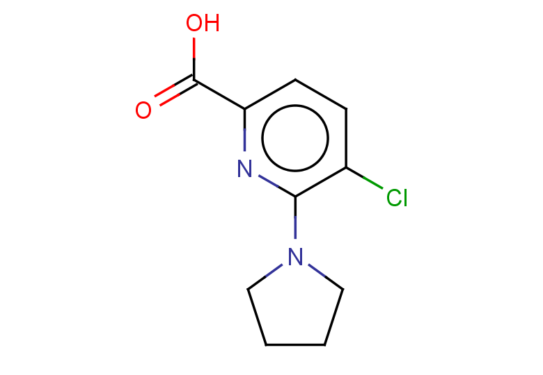 5-chloro-6-(pyrrolidin-1-yl)pyridine-2-carboxylic acid