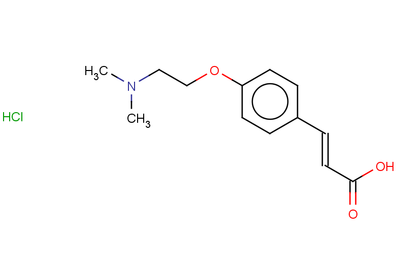 (2E)-3-{4-[2-(dimethylamino)ethoxy]phenyl}prop-2-enoic acid hydrochloride