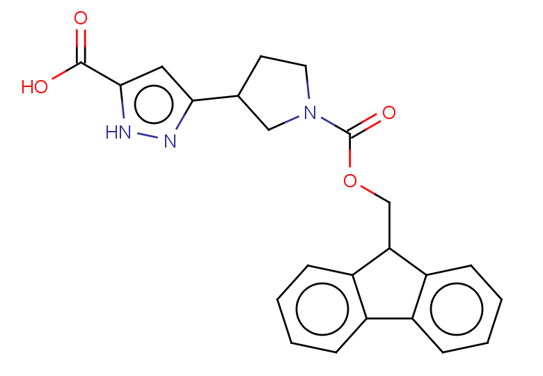 3-(1-{[(9H-fluoren-9-yl)methoxy]carbonyl}pyrrolidin-3-yl)-1H-pyrazole-5-carboxylic acid