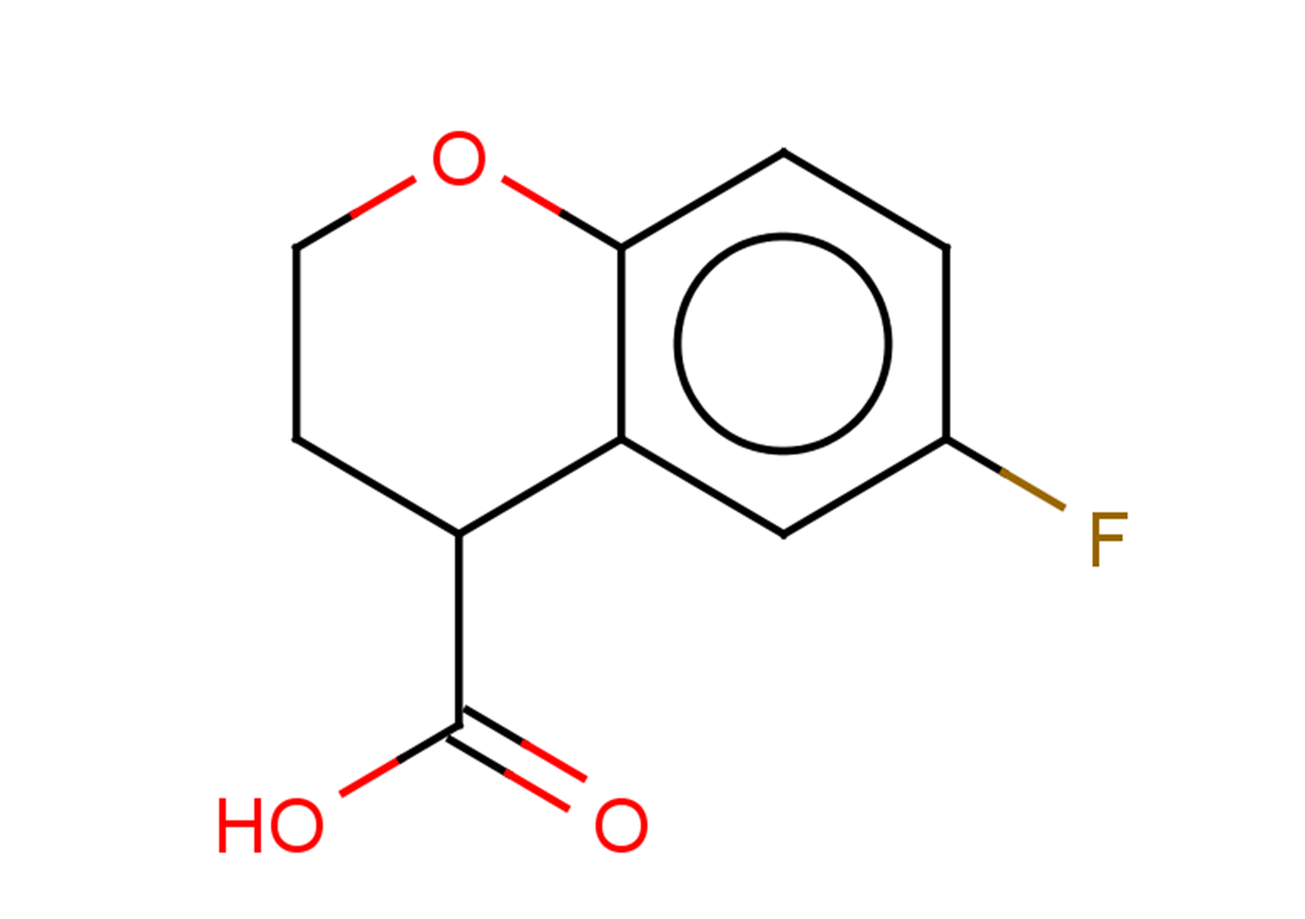 6-fluoro-3,4-dihydro-2H-1-benzopyran-4-carboxylic acid