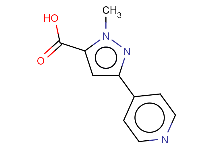 1-methyl-3-(pyridin-4-yl)-1H-pyrazole-5-carboxylic acid