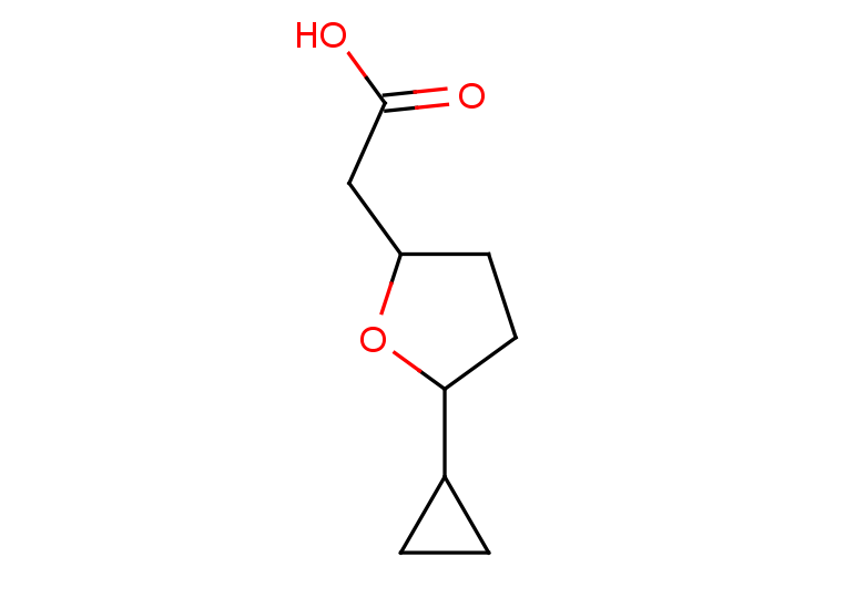 2-(5-cyclopropyloxolan-2-yl)acetic acid, Mixture of diastereomers