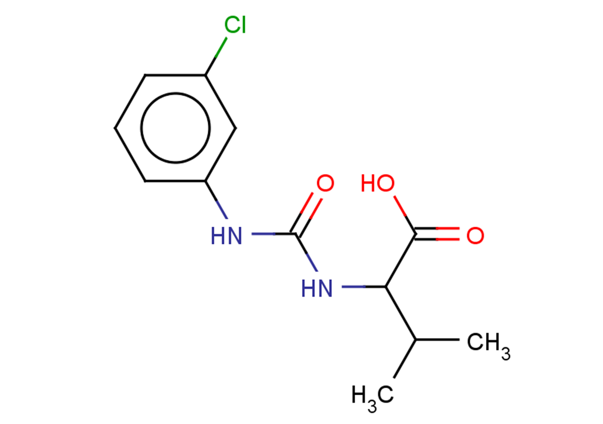 2-{[(3-chlorophenyl)carbamoyl]amino}-3-methylbutanoic acid