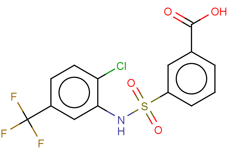 3-{[2-chloro-5-(trifluoromethyl)phenyl]sulfamoyl}benzoic acid