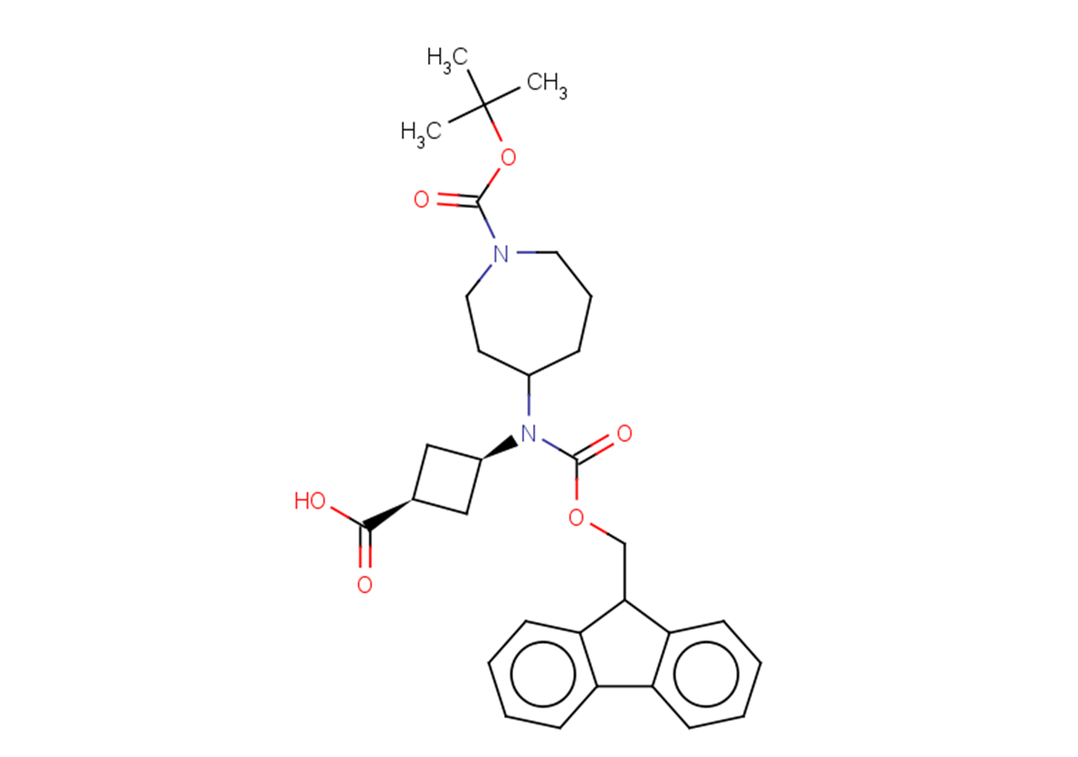 rac-(1s,3s)-3-({1-[(tert-butoxy)carbonyl]azepan-4-yl}({[(9H-fluoren-9-yl)methoxy]carbonyl})amino)cyclobutane-1-carboxylic acid, cis