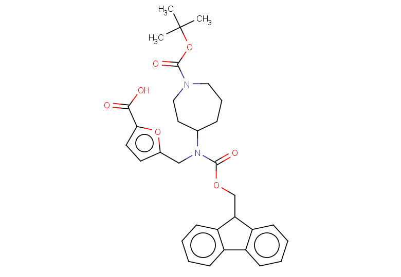 5-[({1-[(tert-butoxy)carbonyl]azepan-4-yl}({[(9H-fluoren-9-yl)methoxy]carbonyl})amino)methyl]furan-2-carboxylic acid