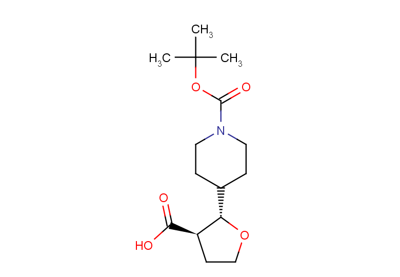 rac-(2R,3S)-2-{1-[(tert-butoxy)carbonyl]piperidin-4-yl}oxolane-3-carboxylic acid