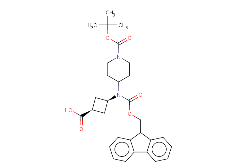 rac-(1s,3s)-3-({1-[(tert-butoxy)carbonyl]piperidin-4-yl}({[(9H-fluoren-9-yl)methoxy]carbonyl})amino)cyclobutane-1-carboxylic acid