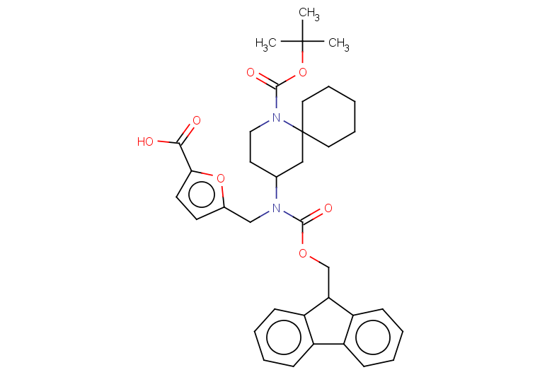 5-[({1-[(tert-butoxy)carbonyl]-1-azaspiro[5.5]undecan-4-yl}({[(9H-fluoren-9-yl)methoxy]carbonyl})amino)methyl]furan-2-carboxylic acid