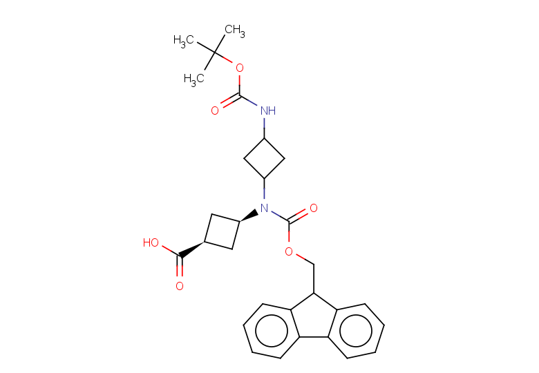(1s,3s)-3-[(3-{[(tert-butoxy)carbonyl]amino}cyclobutyl)({[(9H-fluoren-9-yl)methoxy]carbonyl})amino]cyclobutane-1-carboxylic acid, Mixture of diastereomers