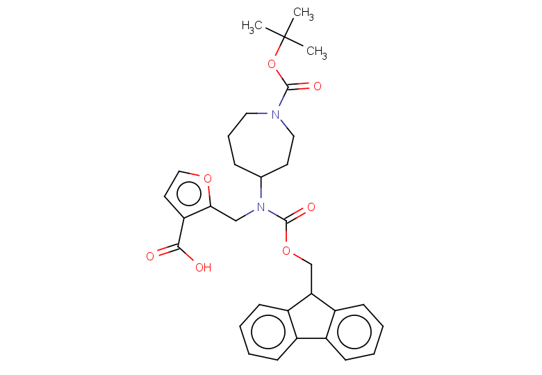 2-[({1-[(tert-butoxy)carbonyl]azepan-4-yl}({[(9H-fluoren-9-yl)methoxy]carbonyl})amino)methyl]furan-3-carboxylic acid