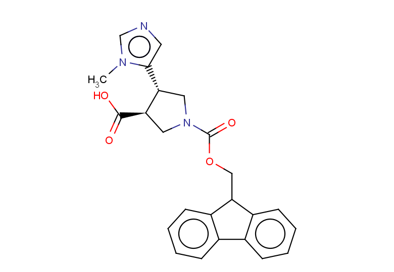 rac-(3R,4R)-1-{[(9H-fluoren-9-yl)methoxy]carbonyl}-4-(1-methyl-1H-imidazol-5-yl)pyrrolidine-3-carboxylic acid