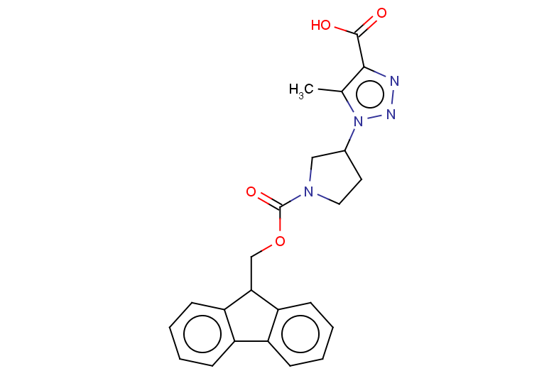 1-(1-{[(9H-fluoren-9-yl)methoxy]carbonyl}pyrrolidin-3-yl)-5-methyl-1H-1,2,3-triazole-4-carboxylic acid