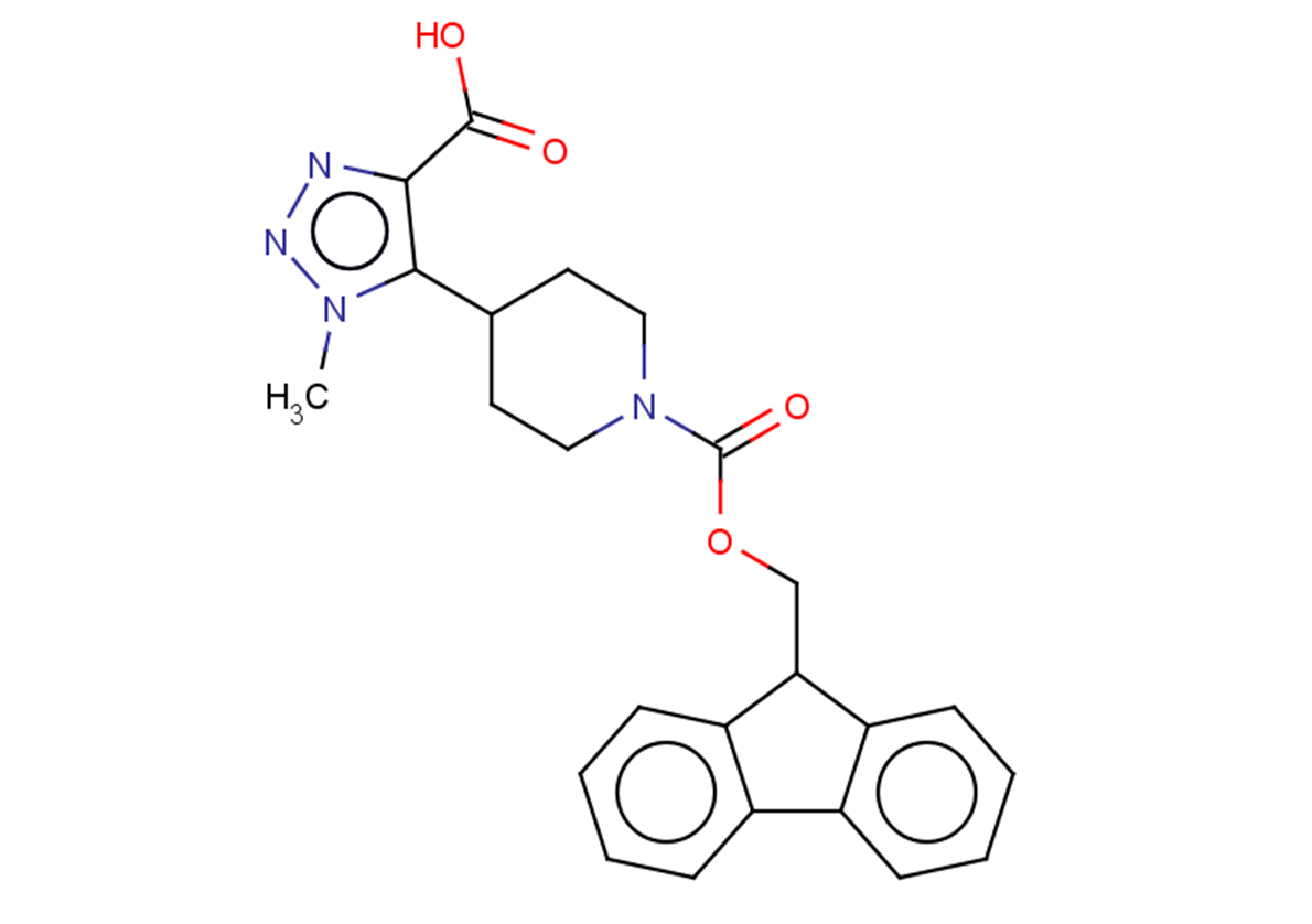 5-(1-{[(9H-fluoren-9-yl)methoxy]carbonyl}piperidin-4-yl)-1-methyl-1H-1,2,3-triazole-4-carboxylic acid