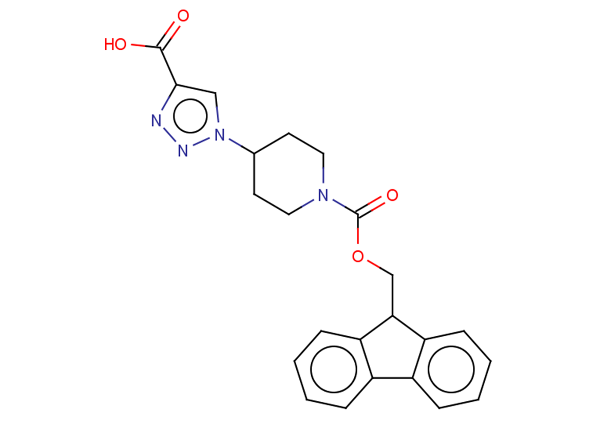 1-(1-{[(9H-fluoren-9-yl)methoxy]carbonyl}piperidin-4-yl)-1H-1,2,3-triazole-4-carboxylic acid