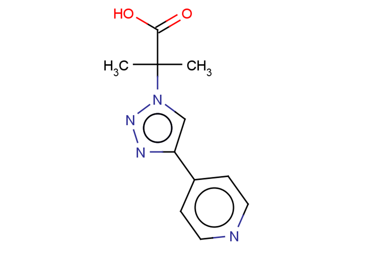 2-methyl-2-[4-(pyridin-4-yl)-1H-1,2,3-triazol-1-yl]propanoic acid