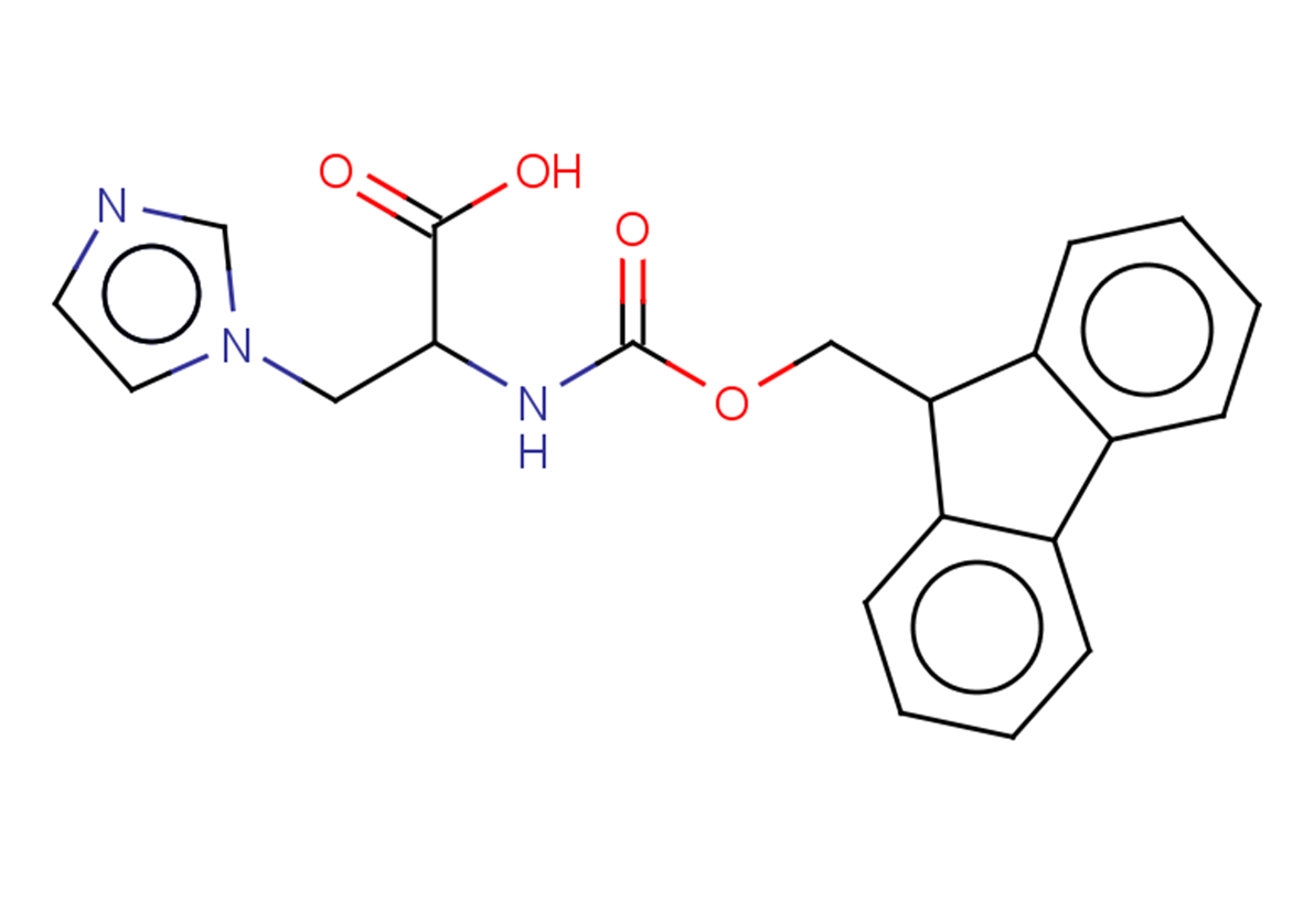 2-({[(9H-fluoren-9-yl)methoxy]carbonyl}amino)-3-(1H-imidazol-1-yl)propanoic acid