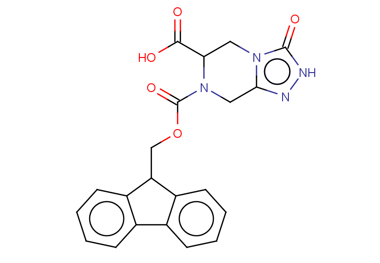 7-{[(9H-fluoren-9-yl)methoxy]carbonyl}-3-oxo-2H,3H,5H,6H,7H,8H-[1,2,4]triazolo[4,3-a]piperazine-6-carboxylic acid