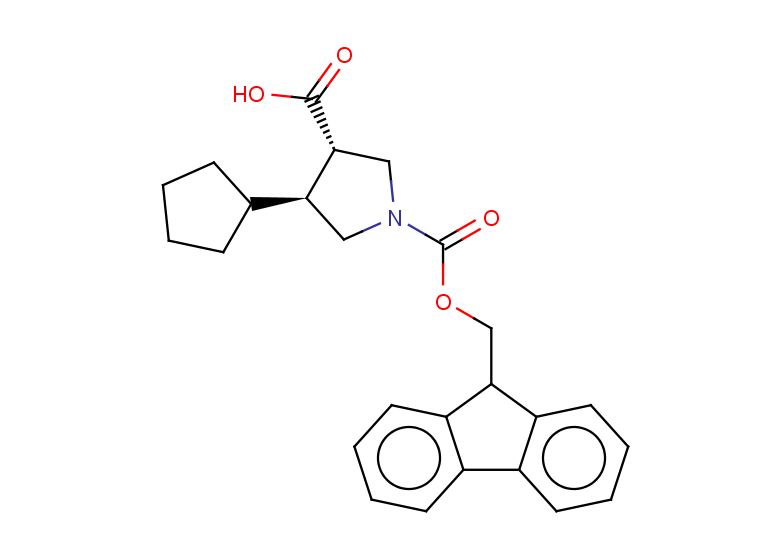 rac-(3R,4R)-4-cyclopentyl-1-{[(9H-fluoren-9-yl)methoxy]carbonyl}pyrrolidine-3-carboxylic acid, trans