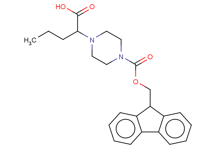 2-(4-{[(9H-fluoren-9-yl)methoxy]carbonyl}piperazin-1-yl)pentanoic acid