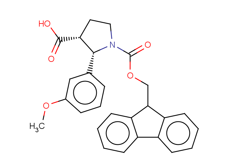 rac-(2R,3S)-1-{[(9H-fluoren-9-yl)methoxy]carbonyl}-2-(3-methoxyphenyl)pyrrolidine-3-carboxylic acid, cis